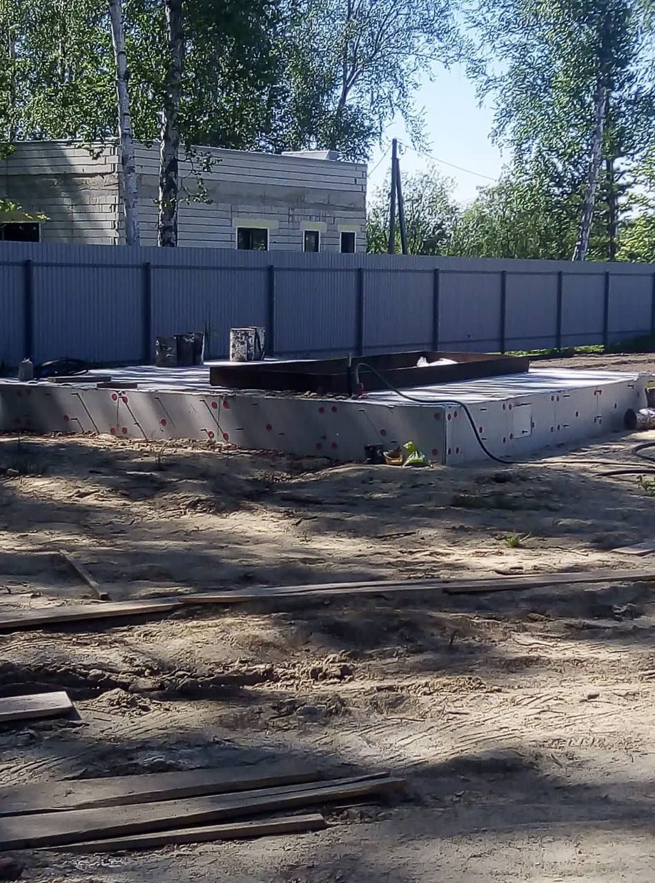 Строительство и заливка фундамент плиты — фото 1